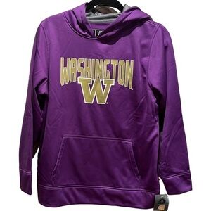 New UW University of Washington Performance Fabric Hoodie UW Huskies Youth XL